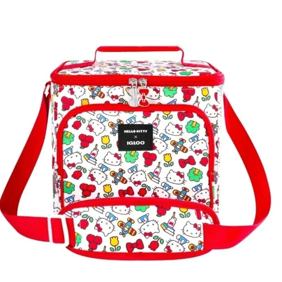 Hello Kitty 9 Cans Square Cooler Bag NWT - Picture 1 of 12